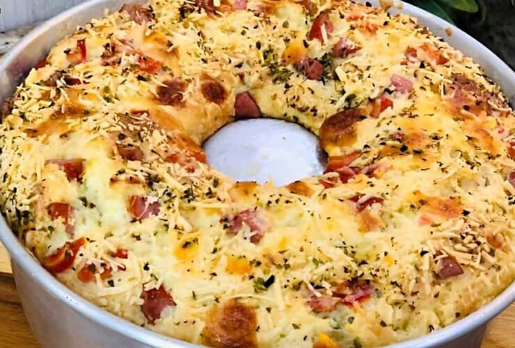 bolo salgado de liquidificador com arroz amanhecido