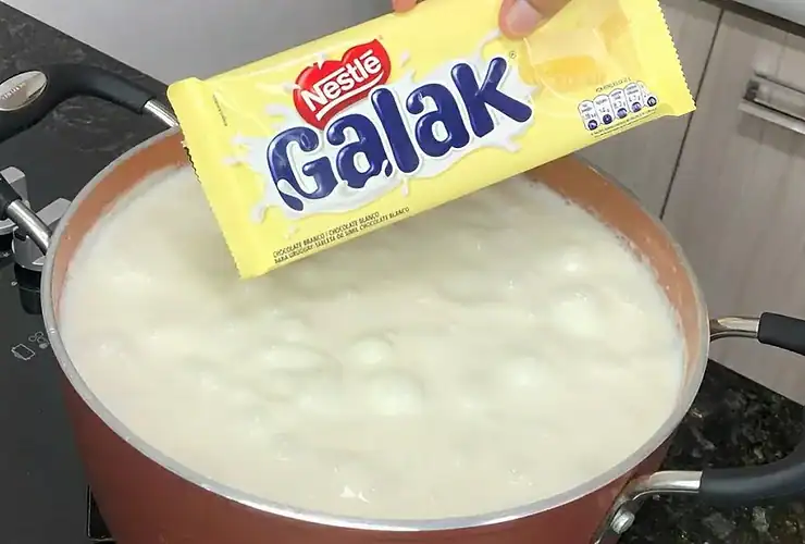 canjica com chocolate
