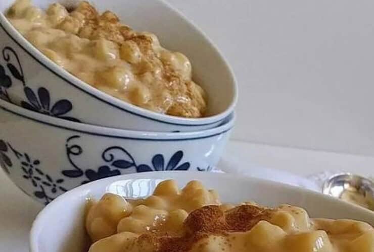 deliciosa canjica com doce de leite