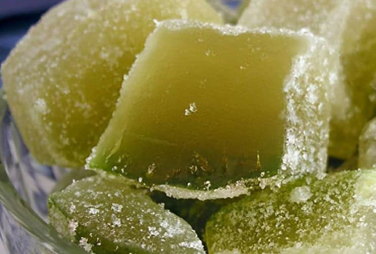 doce de mamão cristalizado