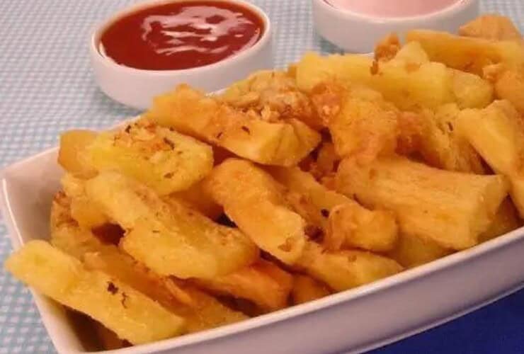 macaxeira frita na airfryer