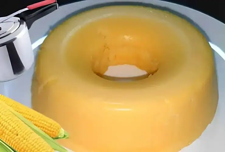 pamonha de forma feita na panela de pressão