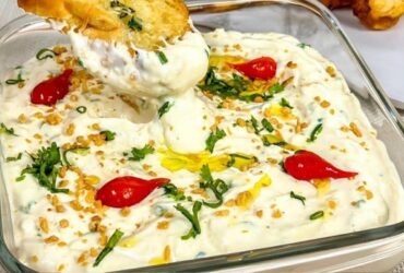 patê cremoso feito com alho assado e catupiry