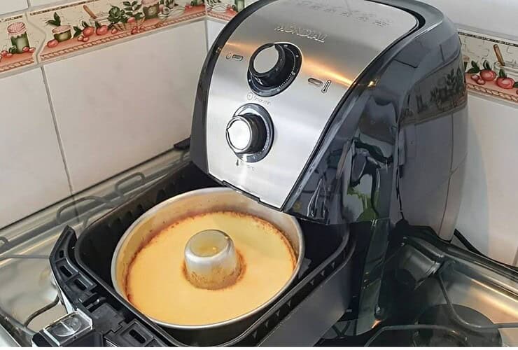 pudim na airfryer