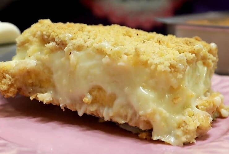 receita de torta de banana cremosa com farofa crocante