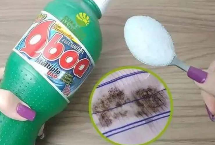 saiba o que a água sanitária com açúcar fonte click bolso