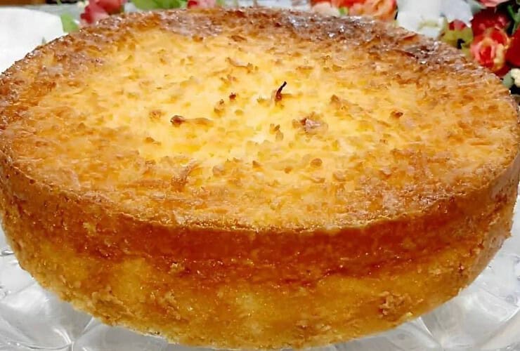 torta de coco de liquidificador