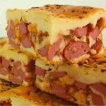 torta de salsicha de liquidificador