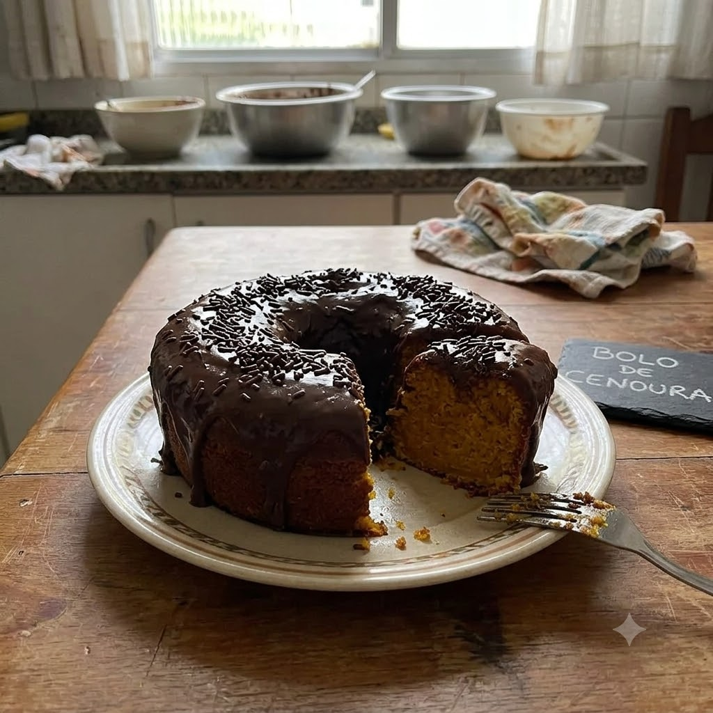 Bolo de Cenoura Perfeito (Sem Embatumar)