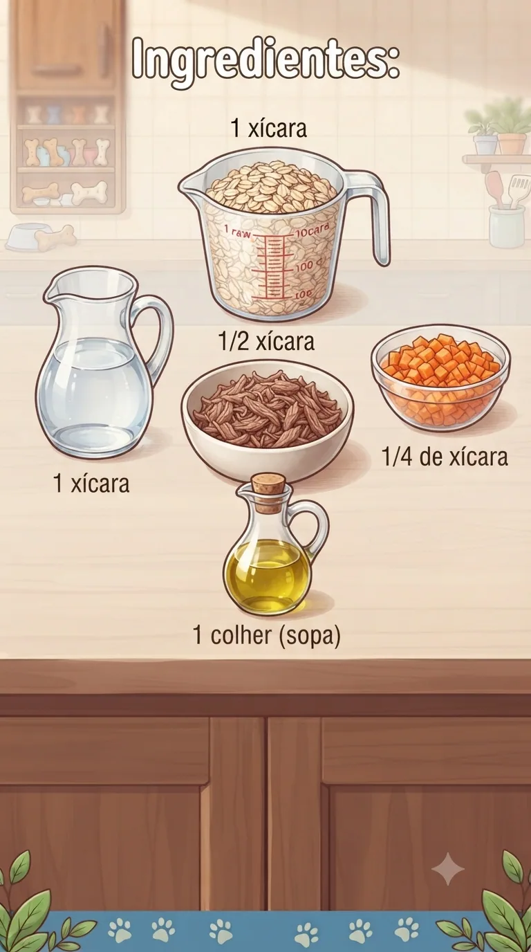Ingredientes Mingau de cachorro