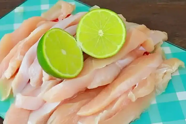 frango frito com molho de laranja