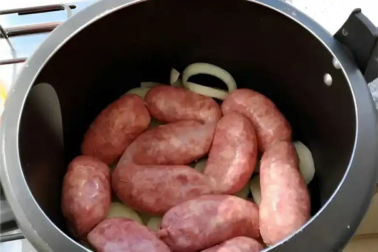 linguiça assada