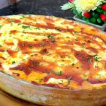 mandioca recheada no forno com queijo e presunto