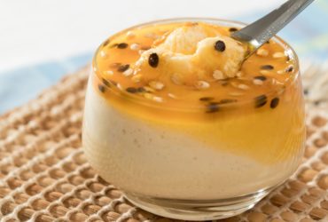 mousse de maracujá com espiga