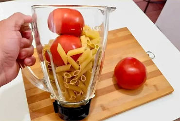 tomate com macarrão