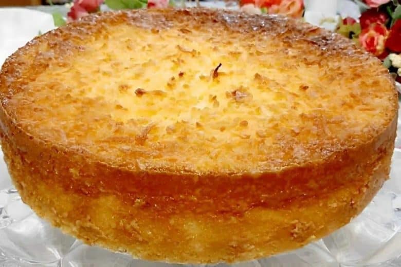 torta de coco de liquidificador
