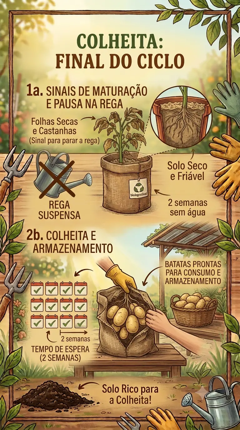 Colheita da batata