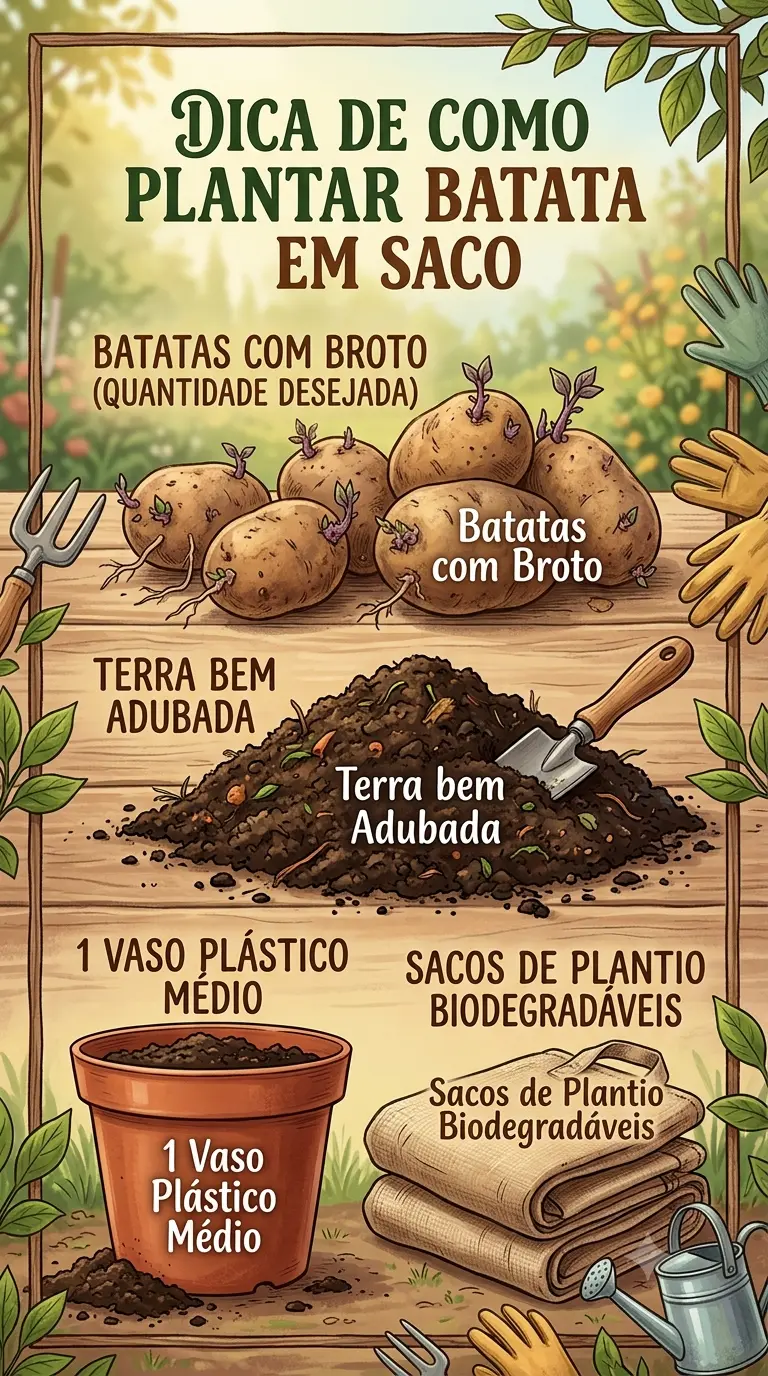 Como Plantar Batata em Saco