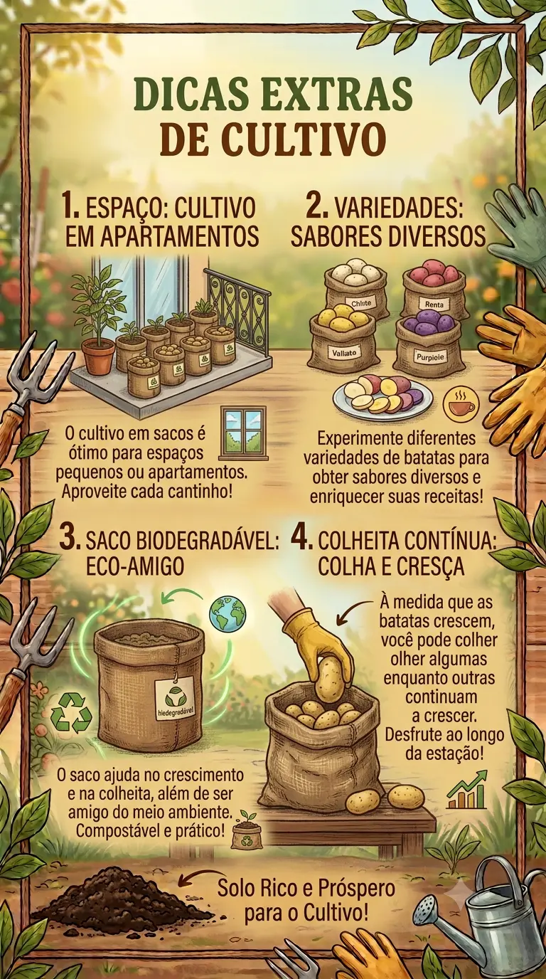 Dicas Extras para as batatas