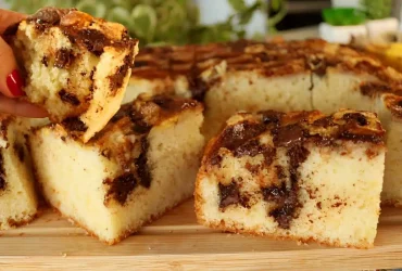 bolo de banana com chocolate