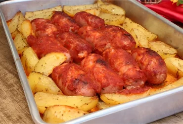 linguiça com batata