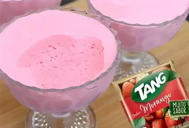 mousse com tang e mais 2 ingredientes