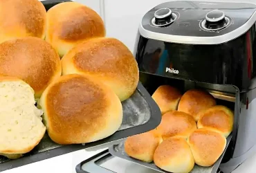 pão caseiro na airfryer