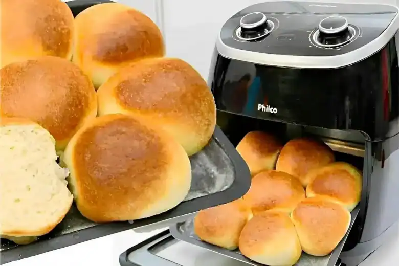 pão caseiro na airfryer