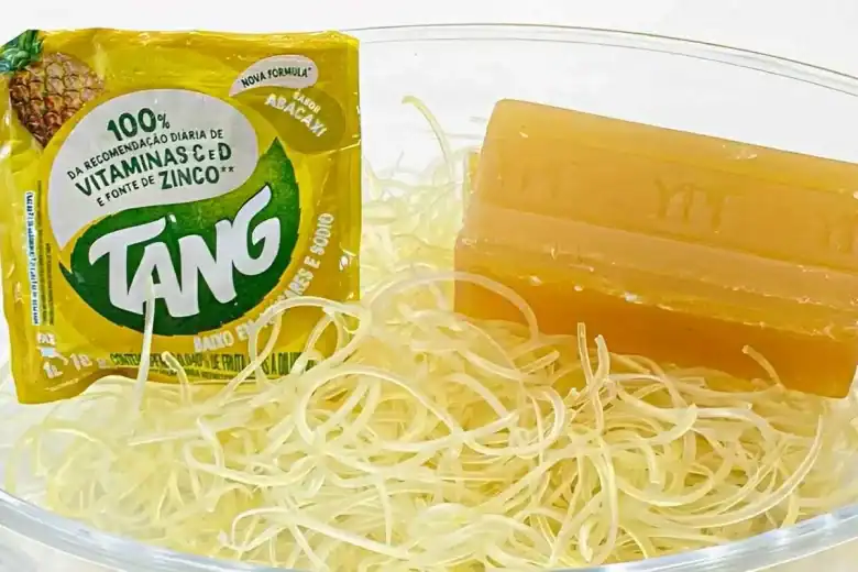 pasta de brilho para panelas com suco tang