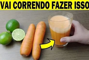 suco de limão com cenoura