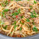 macarronada com carne moída
