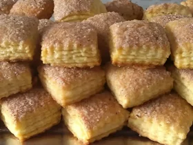 biscoitos folhados