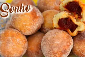 Sonho de goiabada cremoso