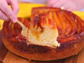 bolo de banana caramelizada