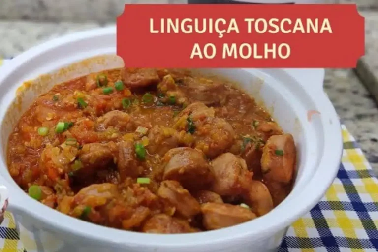 linguiça toscana ao molho