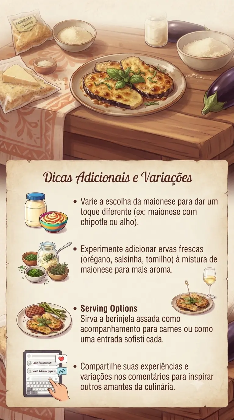 Dicas no Final berinjela assada