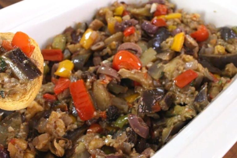 caponata de berinjela deliciosa