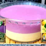 sobremesa cremosa com suco tang de uva e maracujá