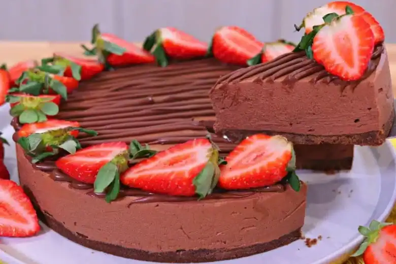 torta mousse de chocolate