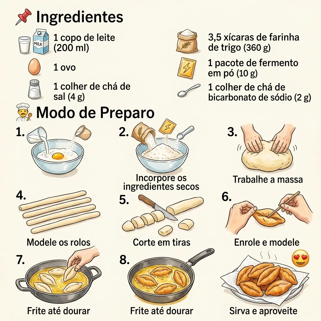Modo de Preparo birita frita