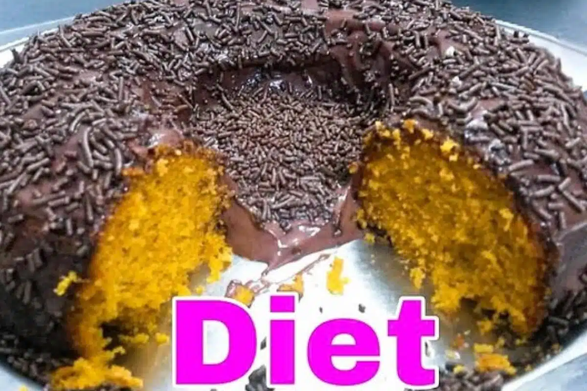 bolo diet de cenoura