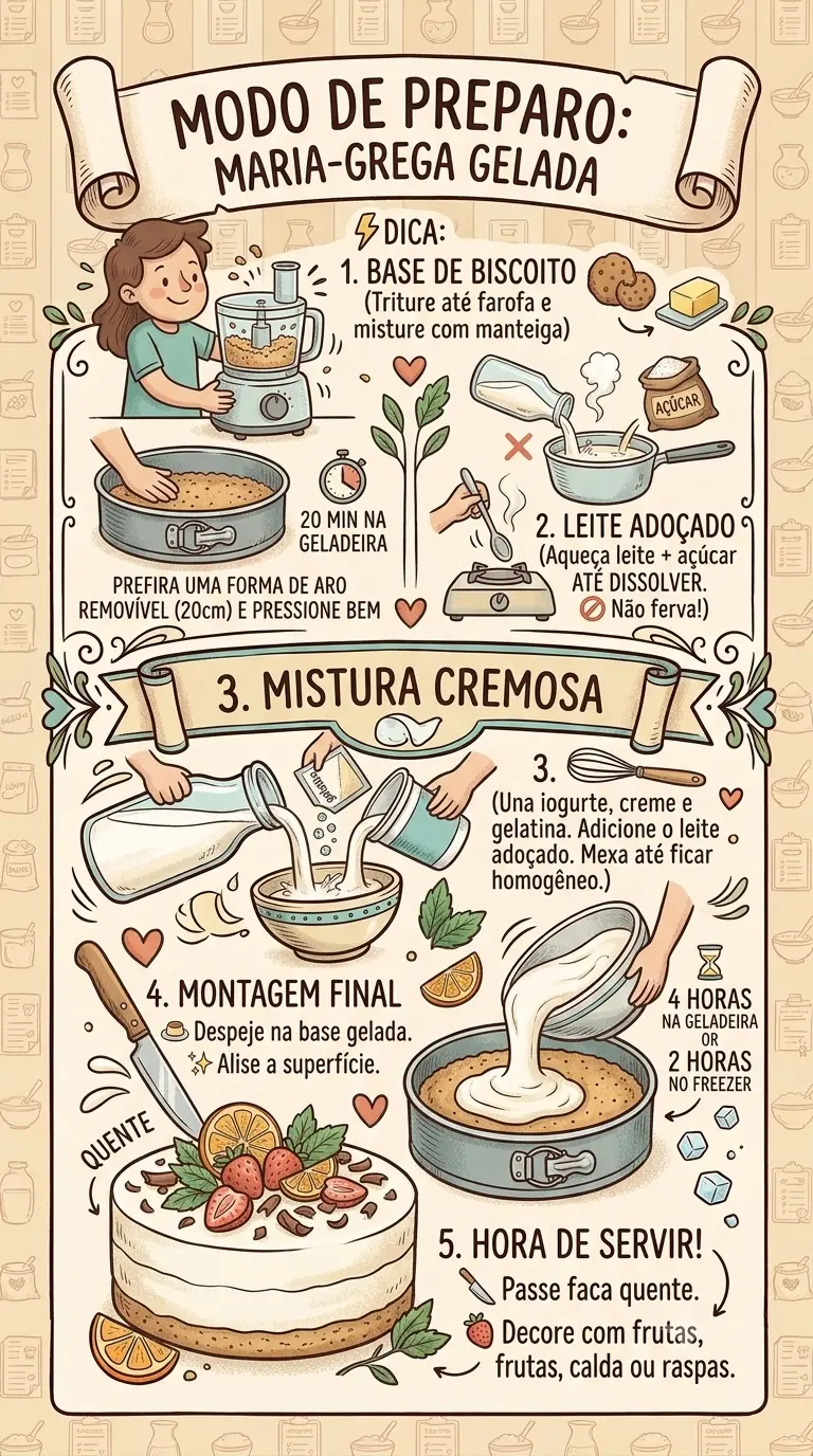 Modo de Preparo maria grega