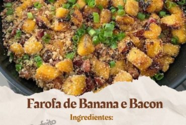 farofa de banana e bacon