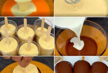 sorvetão mousse de maracujá com cobertura