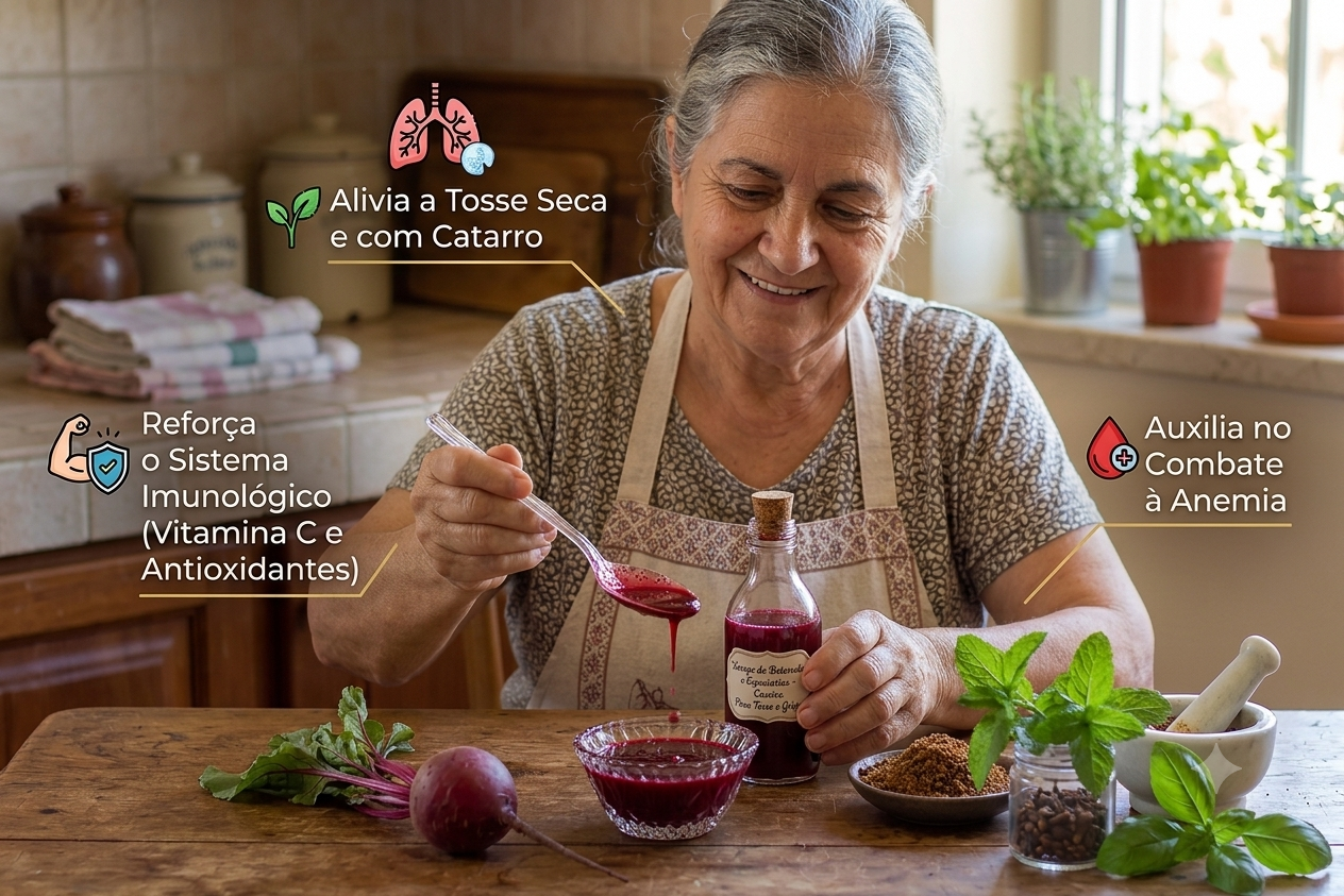 🌿 Benefícios do xarope de beterraba