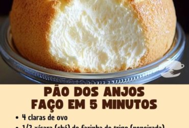 bolo de anjo em 5 minutos