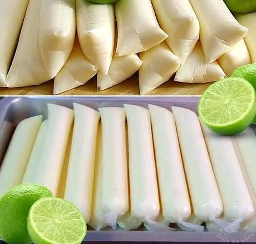 geladinho cremoso de limão