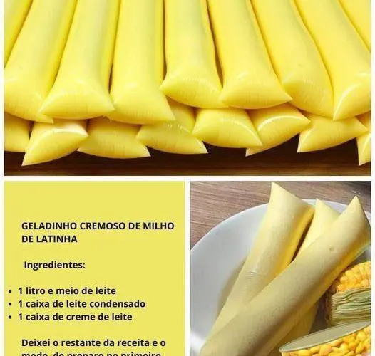 geladinho cremoso de milho verde