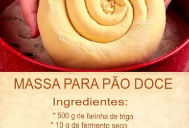 massa para pão doce