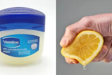 mix vaseline with lemon